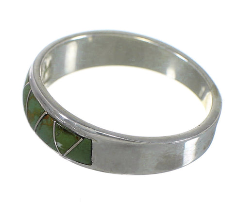 Genuine Sterling Silver Southwest Turquoise Jewelry Ring Size 5 QX84309
